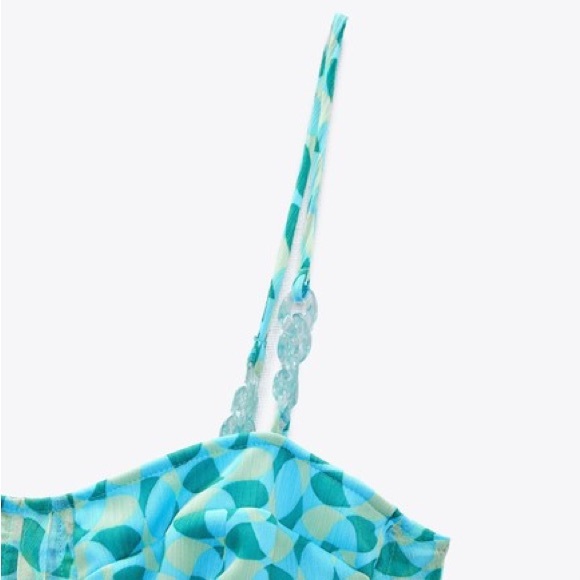 ❤️‍🔥Zara Draped Corsetry-inspired with Print Cocktail Dress❤️‍🔥 - Picture 8 of 9